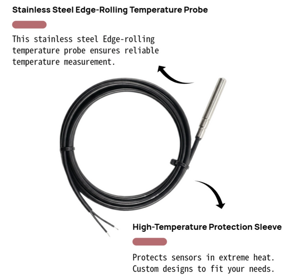 Stainless Steel Curled NTC Sensor | Wide-Range