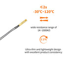 Thin-Film NTC Thermistor Sensor | Ultra-Thin & Flexible with Wire-3
